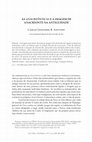 Research paper thumbnail of AS ANACREÔNTICAS E A IMAGEM DE ANACREONTE NA ANTIGUIDADE