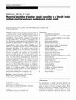 Research paper thumbnail of Numerical simulation of laminar natural convection in a laterally heated vertical cylindrical enclosure: application to crystal growth