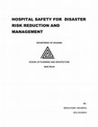 Research paper thumbnail of HOSPITAL SAFETY FOR DISASTER