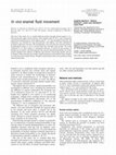 Research paper thumbnail of In vivo enamel fluid movement