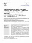 Research paper thumbnail of Single-bottle adhesives behave as permeable membranes after polymerisation. II. Differential permeability reduction with an oxalate desensitiser