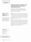 Research paper thumbnail of Specific concentration evaluation of 16% carbamide peroxide compounded at dispensing pharmacies