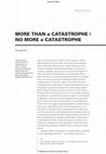 Research paper thumbnail of Review of Jean-Luc Nancy's After Fukushima: More Than a Catastrophe / No More a Catastrophe in Cultural Politics (Jul 2016)