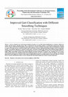 Research paper thumbnail of Improved Gait Classification with Different Smoothing Techniques