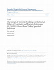 Research paper thumbnail of The Impact of Terrorist Bombings on the Market Values of Hospitality and Tourism Enterprises: GLOBAL Evidence from Turkey, Spain and Indonesia