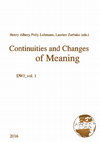 Research paper thumbnail of Continuities and Changes of Meaning