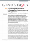 Research paper thumbnail of Engineering a 3D microfluidic culture platform for tumor-treating field application