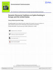 Research paper thumbnail of Dynamic Discourse Coalitions on hydro-fracking in Europe and the United States