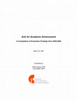 Research paper thumbnail of Arts for Academic Achievement: A Compilation of Evaluation Findings from 2004-2006