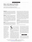 Research paper thumbnail of Short and Long-term Mortality With Localized Prostate Cancer