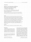 Research paper thumbnail of Spinal cord stimulation relieves chemotherapy-induced pain: a clinical case report