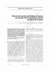 Research paper thumbnail of Clinical and experimental finding in humans and animals with chemotherapy-induced peripheral neuropathy