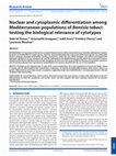 Research paper thumbnail of Nuclear and cytoplasmic differentiation among Mediterranean populations of Bemisia tabaci : testing the biological relevance of cytotypes