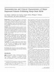 Research paper thumbnail of Neuroendocrine and Clinical Characteristics of Major Depressed Patients Exhibiting Sleep-Onset REM