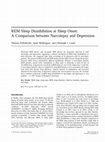 Research paper thumbnail of REM Sleep Disinhibition at Sleep Onset: A Comparison between Narcolepsy and Depression