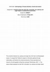 Research paper thumbnail of Anthropology: Critically assess the claim that, universally, love, jealousy and anger impact on fundamental social bonds.