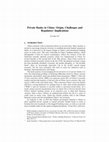 Research paper thumbnail of Private Banks in China: Origin, Challenges and Regulatory Implications