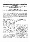 Research paper thumbnail of Some factors influencing the stature of Dunedin 7 year old children: A report from the Dunedin Multidisciplinary Health and Development Research Unit