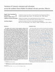 Research paper thumbnail of Variation of Cenozoic extension and volcanism across the southern Sierra Madre Occidental volcanic province, Mexico