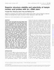 Research paper thumbnail of Superior structure stability and selectivity of hairpin nucleic acid probes with an L-DNA stem