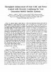 Research paper thumbnail of Throughput enhancement of joint AMC and power control with diversity combining for next generation mobile satellite systems