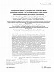 Research paper thumbnail of Dominance of CD4+ lymphocytic infiltrates with disturbed effector cell characteristics in the tumor microenvironment of prostate carcinoma