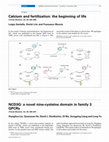 Research paper thumbnail of Calcium and fertilization: the beginning of life