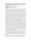 Research paper thumbnail of Reseña de Valentín de Pedro "La vida por la opinión. Novela del asedio de Madrid"