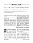 Research paper thumbnail of Clinical profile and outcome of swine flu in Indian children