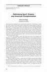 Research paper thumbnail of Rethinking Sport, Empire, and American Exceptionalism