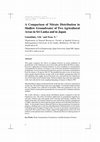 Research paper thumbnail of A Comparison of Nitrate Distribution in Shallow Groundwater of Two Agricultural Areas in Sri Lanka and in Japan