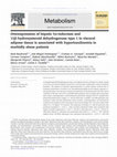 Research paper thumbnail of Overexpression of hepatic 5 α-reductase and 11 β-hydroxysteroid dehydrogenase type 1 in visceral adipose tissue is associated with hyperinsulinemia in morbidly obese patients