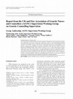 Research paper thumbnail of Report from the UK and Eire Association of Genetic Nurses and Counsellors (AGNC) Supervision Working Group on Genetic Counselling Supervision