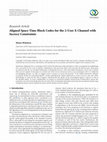 Research paper thumbnail of Aligned Space Time Block Codes for the 2-User X Channel with Secrecy Constraints