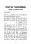 Research paper thumbnail of Conflict management in Mombasa Marine National Park and Reserve, Kenya: a spatial multicriteria approach