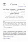 Research paper thumbnail of Reef fisheries management in Kenya: Preliminary approach using the driver–pressure–state–impacts–response (DPSIR) scheme of indicators