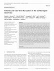 Research paper thumbnail of Fisheries and water level fluctuations in the world's largest desert lake