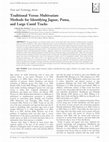 Research paper thumbnail of Traditional Versus Multivariate Methods for Identifying Jaguar, Puma, and Large Canid Tracks