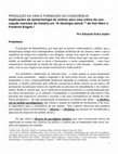 Research paper thumbnail of PRODUÇÃO DA VIDA E FORMAÇÃO DA CONSCIÊNCIA: Implicações da epistemologia de síntese para uma crítica da concepção marxista da história.