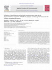 Research paper thumbnail of Influence of modification method and transition metal type on the physicochemical properties of MCM-41 catalysts and their performances in the catalytic ozonation of toluene