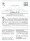 Research paper thumbnail of Prevalence of disability among adults using Rapid Assessment of Disability tool in a rural district of South India