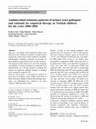 Research paper thumbnail of Antimicrobial resistance patterns of urinary tract pathogens and rationale for empirical therapy in Turkish children for the years 2000–2006