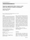 Research paper thumbnail of Magnesium supplementation helps to improve carotid intima media thickness in patients on hemodialysis