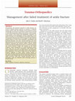 Research paper thumbnail of Management after failed treatment of ankle fracture