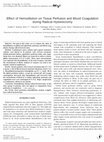 Research paper thumbnail of Effect of Hemodilution on Tissue Perfusion and Blood Coagulation during Radical Hysterectomy