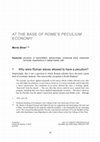 Research paper thumbnail of At the Base of Rome's Peculium Economy