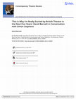 Research paper thumbnail of 'This Is Why I'm Really Excited by British Theatre in the Next Five Years': David Barnett in Conversation with Simon Stephens