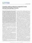 Research paper thumbnail of Genomic analyses inform on migration events during the peopling of Eurasia