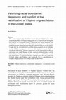 Research paper thumbnail of Valorizing racial boundaries: Hegemony and conflict in the racialization of Filipino migrant labour in the United States