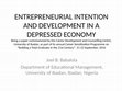 Research paper thumbnail of Babalola ENTREPRENEURIAL INTENTION AND DEVELOPMENT 22 SEPT 2016